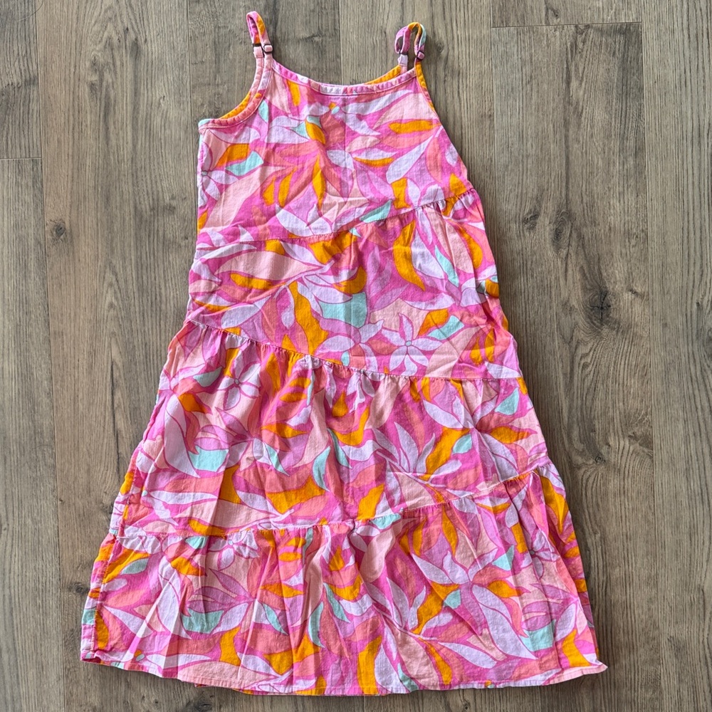SO Pink and Orange Kids Casual Dress